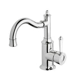 Phoenix Nostalgia Basin Mixer 160mm Shepherds Crook Chrome/White NS748-62-1