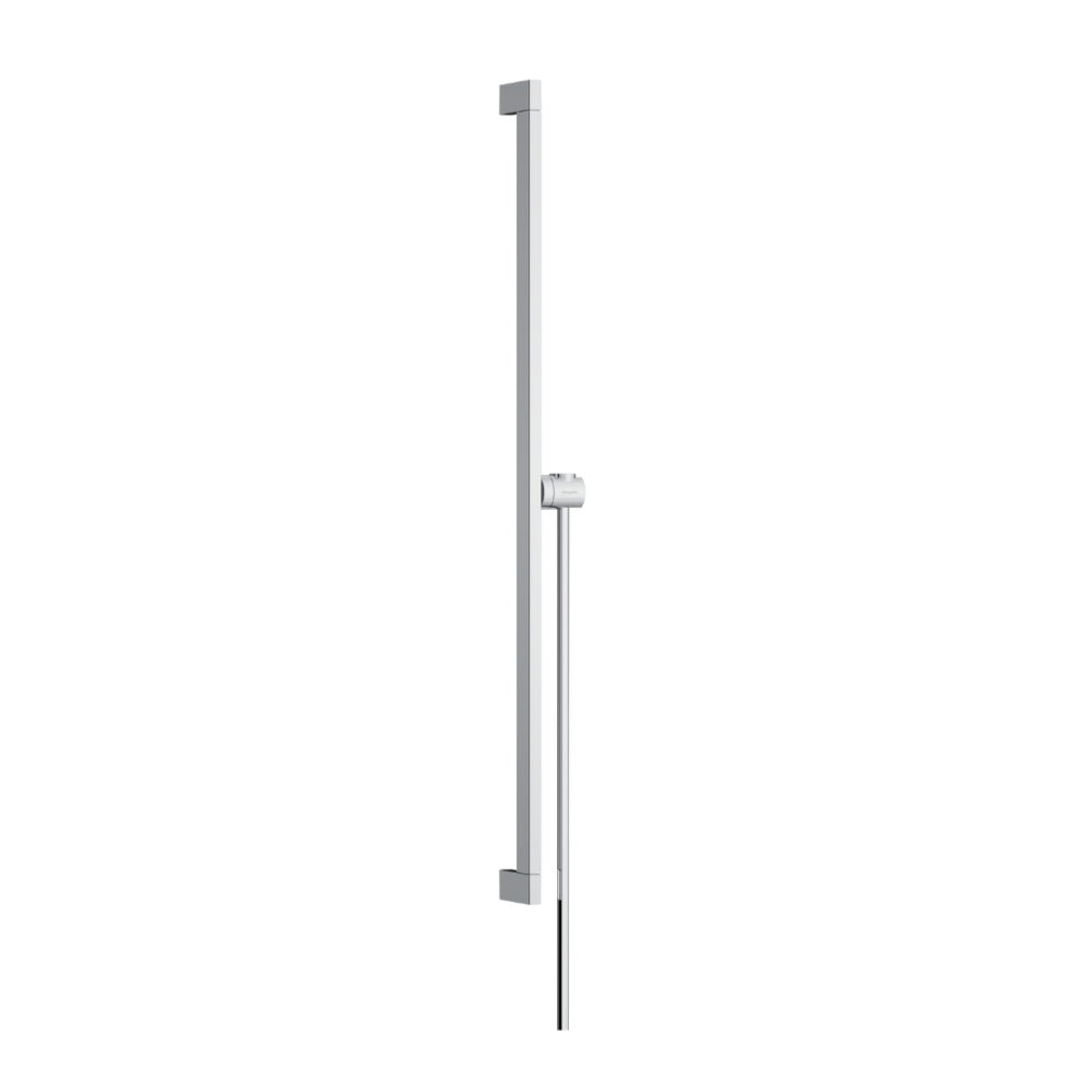 Hansgrohe Unica Shower Bar E Puro 90 cm w/ Easy Slide Hand Shower Holder & Isiflex Shower Hose 160 cm Chrome 24403000