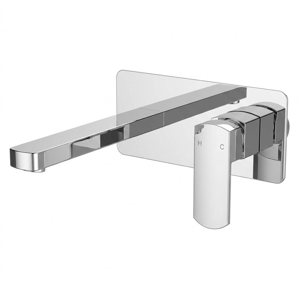 Fienza Koko Wall Mixer w/ Spout Lead Free Chrome 218106-LF