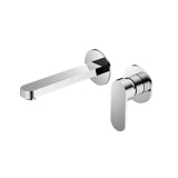 Amelie Royale Paddle Wall Basin/Bath Mixer w/Separate Plates 187mm Chrome (Full Kit) BDO301310BCH