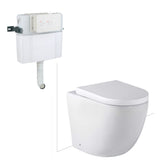 Seima Arko Floor Mount Toilet Suite Clean Flush (C101 Cistern) Deluxe Seat Gloss White 191877