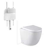 Seima Arko Floor Mount Toilet Suite Clean Flush (C100 Cistern) Classic Seat Gloss White 191766