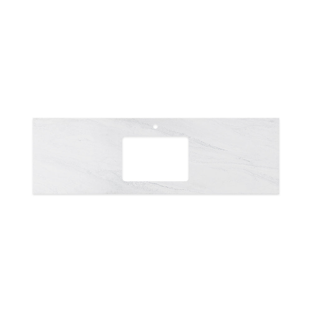 Fienza Solid Surface Benchtop 1500mm w/ Undermount Basin Hole (1 Taphole) Cloudburst 532-117