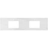 Fienza Solid Surface Benchtop 1800mm w/ Double Undermount Basin Holes (1 Taphole) Cloudburst 532-119