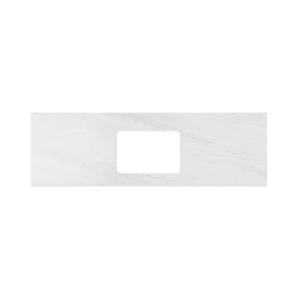 Fienza Solid Surface Benchtop 1500mm w/ Undermount Basin Hole (No Taphole) Cloudburst 532-145