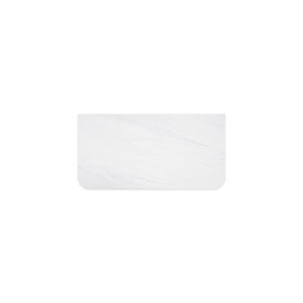 Fienza Curved Solid Surface Benchtop 900mm (No Taphole) Cloudburst 532-162