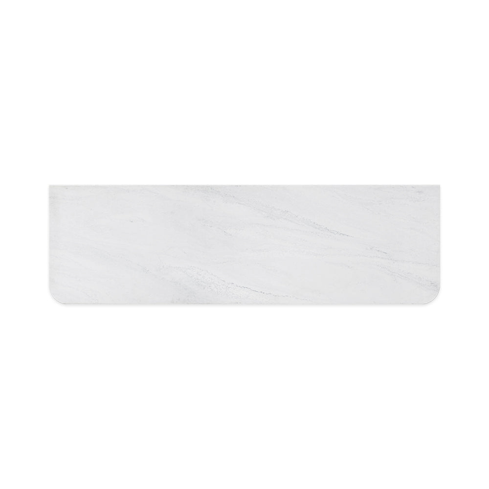 Fienza Curved Solid Surface Benchtop 1500mm (No Taphole) Cloudburst 532-164