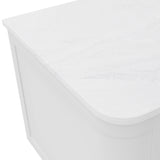 Fienza Curved Solid Surface Benchtop 1500mm (No Taphole) Cloudburst 532-164