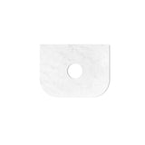 Otti Hampshire Wall Hung Curve Vanity 900mm Satin Black w/ Cloudy Carrara Top BOH900BST-CA