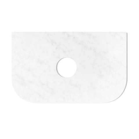 Otti Bondi Solid Surface Top (NTH or 12TH Only) 750x460x20 Cloudy Carrara STBO74CA