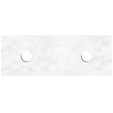 Otti Solid Surface Top Double Bowl 1200x465x20 Cloudy Carrara SST124CBCA-D