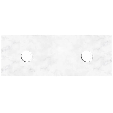 Otti Solid Surface Top Double Bowl 1200x465x20 Cloudy Carrara SST124CBCA-D