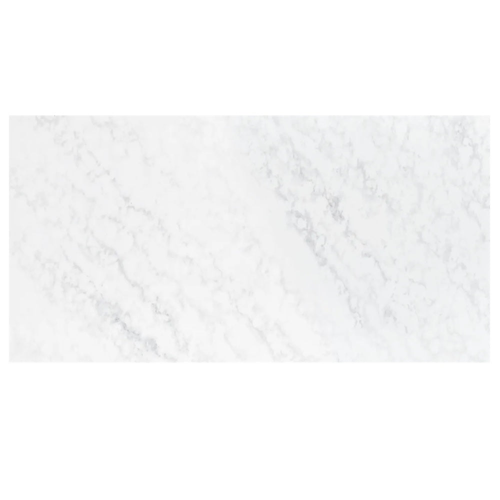 Otti Solid Surface Top No Hole 1200x465x20 Cloudy Carrara SST124CBCA-NH