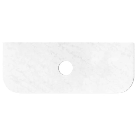 Otti Bondi Solid Surface Top Single Bowl 1200x460x20 Cloudy Carrara STBO124CA