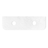 Otti Bondi Wall Hung Curve Vanity 1200mm Fluted Satin White w/ Cloudy Carrara Top BO1200WST-CA