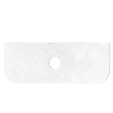 Otti Bondi Wall Hung Curve Vanity 900mm Fluted Satin White w/ Cloudy Carrara Top BO900WST-CA