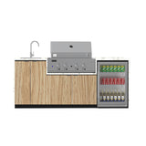 Euro Alfresco Outdoor Kitchen Coco Pre-design range 2235mm long with Stainless Steel Appliances (Free Assembly, Check & Measure*)