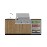 Euro Alfresco Outdoor Kitchen Coco Pre-design range 2235mm long with Stainless Steel Appliances (Free Assembly, Check & Measure*)