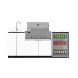 Euro Alfresco Outdoor Kitchen Coco Pre-design range 2235mm long with Stainless Steel Appliances (Free Assembly, Check & Measure*)