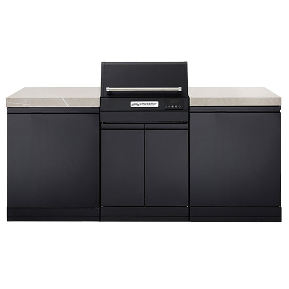 Crossray Compact Extreme Electric BBQ Outdoor Kitchen Black TCEK-MINI-2
