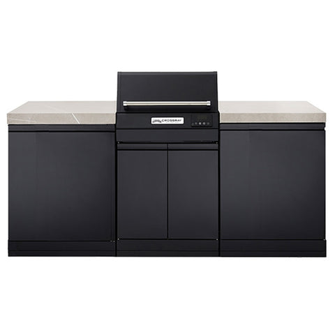 Crossray Compact Extreme Electric BBQ Outdoor Kitchen Black TCEK-MINI-2