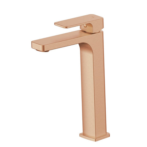 Greens Swept Tower Basin Mixer PVD Brushed Copper 18602568