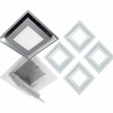 Schweigen Modular Ceiling Cassette Rangehood X4 w/ 5000M3/Hr Twin Motor Stainless Steel CC-PARA4WSE2