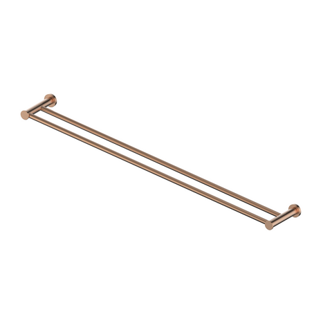 Greens Reflect Double Towel Rail PVD Brushed Copper 21315BC