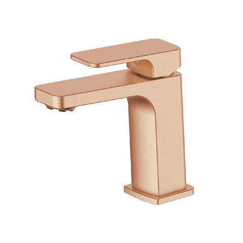 Greens Swept Basin Mixer PVD Brushed Copper 18602558