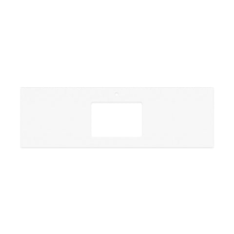 Fienza Crystal Pure 1500mm Stone Top w/ Single Undermount Basin Hole (1 Taphole) Silica Free 503-117-SF