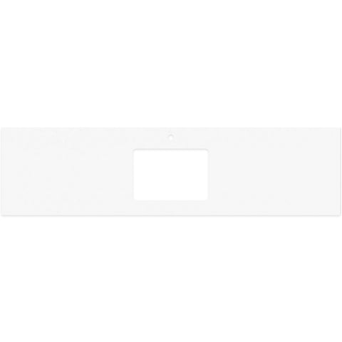 Fienza Crystal Pure 1800mm Stone Top w/ Single Undermount Basin Hole w/ (1 Taphole) Silica Free 503-126-SF