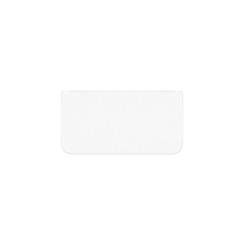 Fienza Curved 900mm Stone (No Taphole) 905x465x20mm Silica Free Crystal Pure 503-162-SF