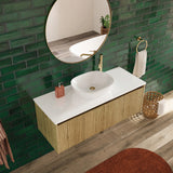 Fienza Crystal Pure 1500mm Stone Top (No Taphole) Silica Free 503-105-SF