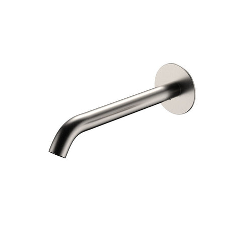 Fienza Kaya Spout Only For Wall Basin Bath Mixer 200mm Outlet Lead Free Brushed Nickel 228002BN-LF