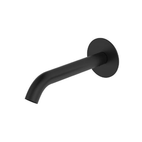 Fienza Kaya Spout Only (For In Wall Basin Mixer) 200mm Chrome Matte Black 228002B