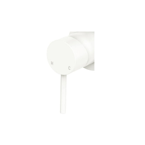 Fienza Kaya Wall Mixer Handle Only Matte White 228100MW