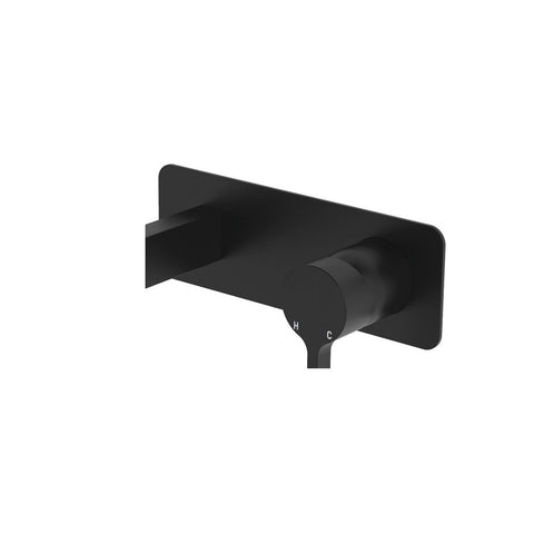 Fienza Sansa Backing Plate To Suit Spout 180mm Matte Black 229019B