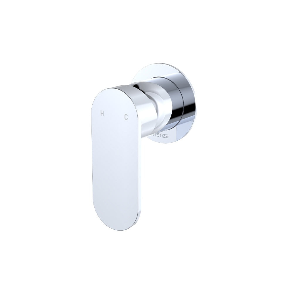 Fienza Empire Slim Wall Mixer Round Plate Dress Kit Lead Free Chrome D234101-2-LF