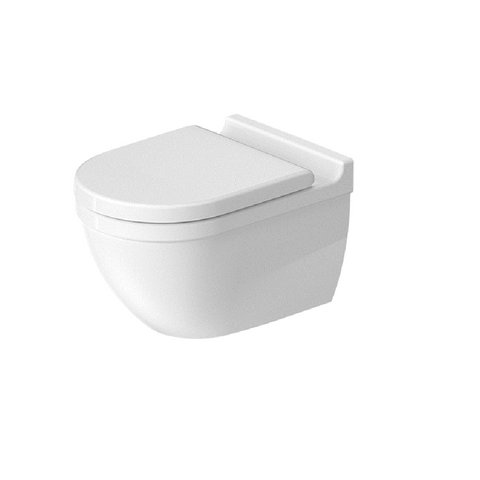 Duravit Starck 3 Rimless Wall Mounted Toilet Kit - Includes Pan & Seat D2527090-P