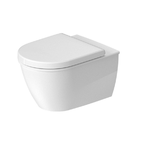 Duravit Darling New Rimless Wall Mounted Toilet Kit - Includes Pan & Seat D2557090-P