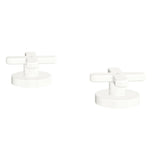 Fienza Kaya Cross Hob Taps Lead Free Matte White D343100MW-LF