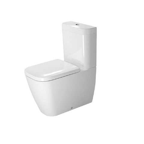 Duravit Happy D.2 Back to Wall Toilet Suite - Includes Pan, Cistern, Seat & Connector D4100900-P