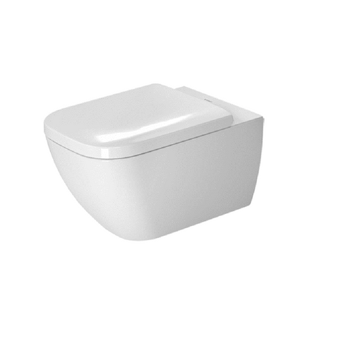 Duravit Happy D.2 Rimless Wall Mounted Toilet Kit - Includes Pan & Seat - Alpine White D4222209-P