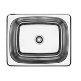 Franke Deluxe Laundry Tub 525mm w/ Bypass Kit Stainless Steel DLT610/BK