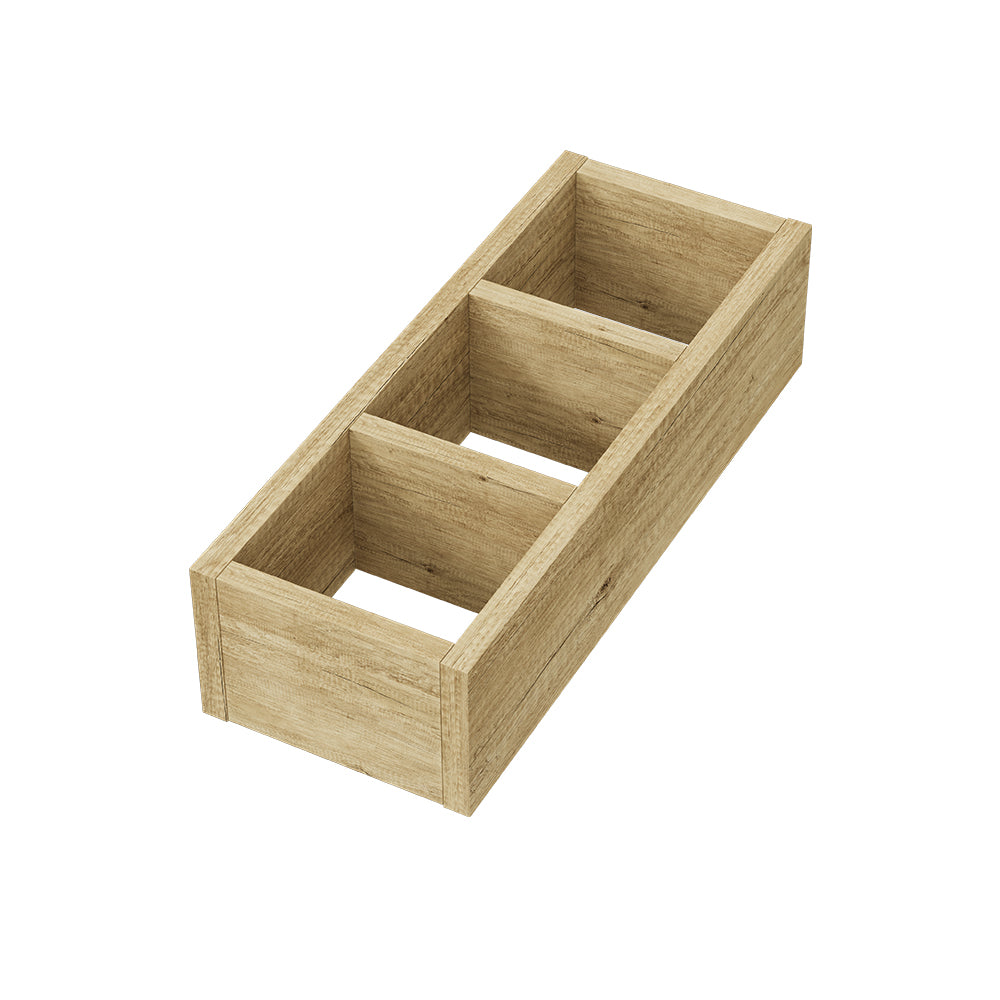 Fienza Small Drawer Organiser 322x124x80mm (Suits Empire 900 Pill Cabinet) Scandi Oak 1 Pce DRAWERORGS-SML