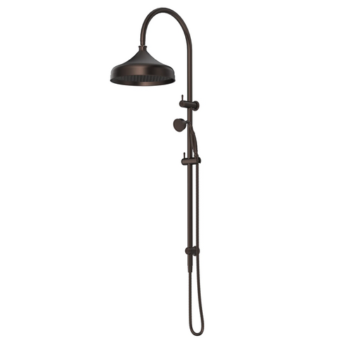 Bella Vista Mica Heritage Dual Shower Rail Dusk Bronze DSH-4-1H-DB