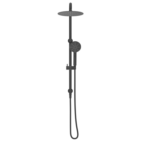 Bella Vista Mica Dual Shower Rail Black DSH-R-1H-BLK