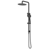 Bella Vista Mica Dual Shower Rail Black DSH-R-1H-BLK
