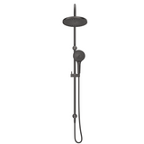 Bella Vista Mica Gooseneck Dual Shower Rail Gunmetal DSH-R-6H-GM