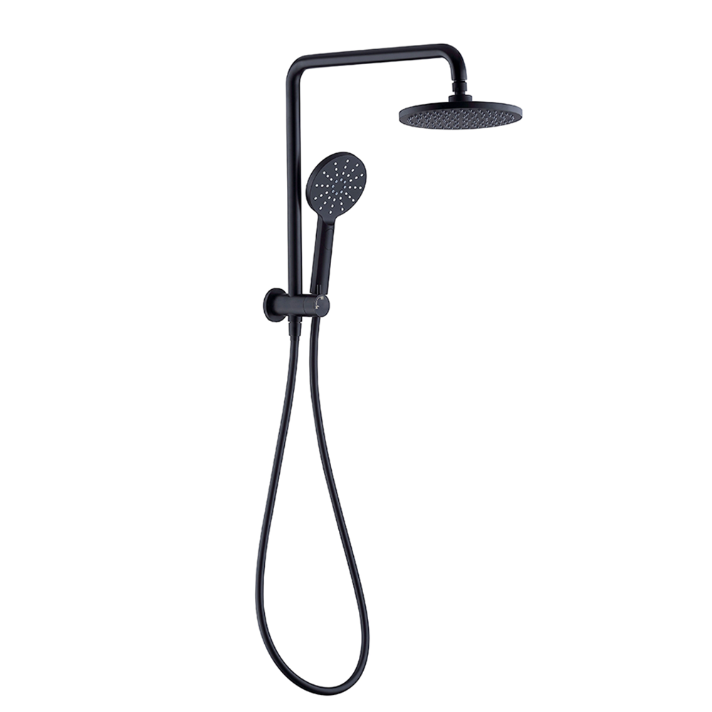 Bella Vista Mica Half-Rail Shower Black DSH-SHRT-R-BLK-X